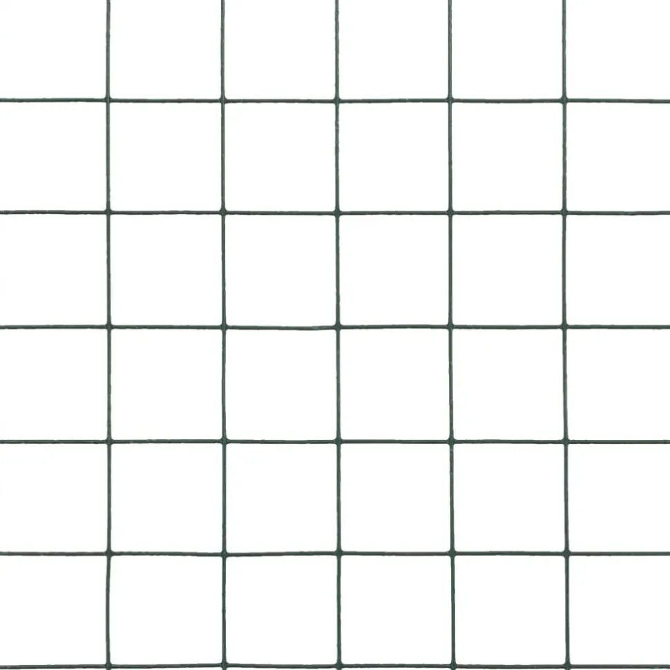 Kanaverkko 12x12mm galvanoitu teräs 25x0.5m vihreä