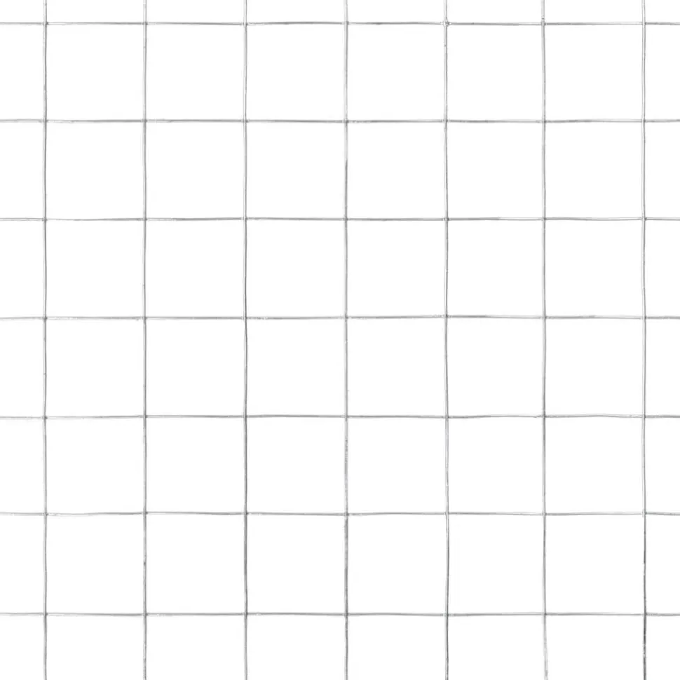 Kanaverkko 12x12mm galvanoitu teräs 10x0.5m hopea