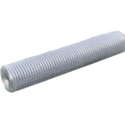 Kanaverkko 16x16mm galvanoitu teräs 25x1m hopea