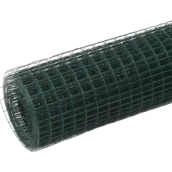 Kanaverkko 16x16mm galvanoitu teräs 25x0.5m vihreä