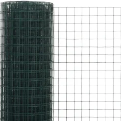 Kanaverkko 12x12mm galvanoitu teräs 10x0.5m vihreä