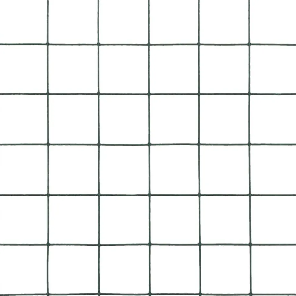 Kanaverkko 12x12mm galvanoitu teräs 10x0.5m vihreä