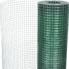 Kanaverkko 25x25mm galvanoitu teräs PVC pinnoitteella 10x1m vihreä
