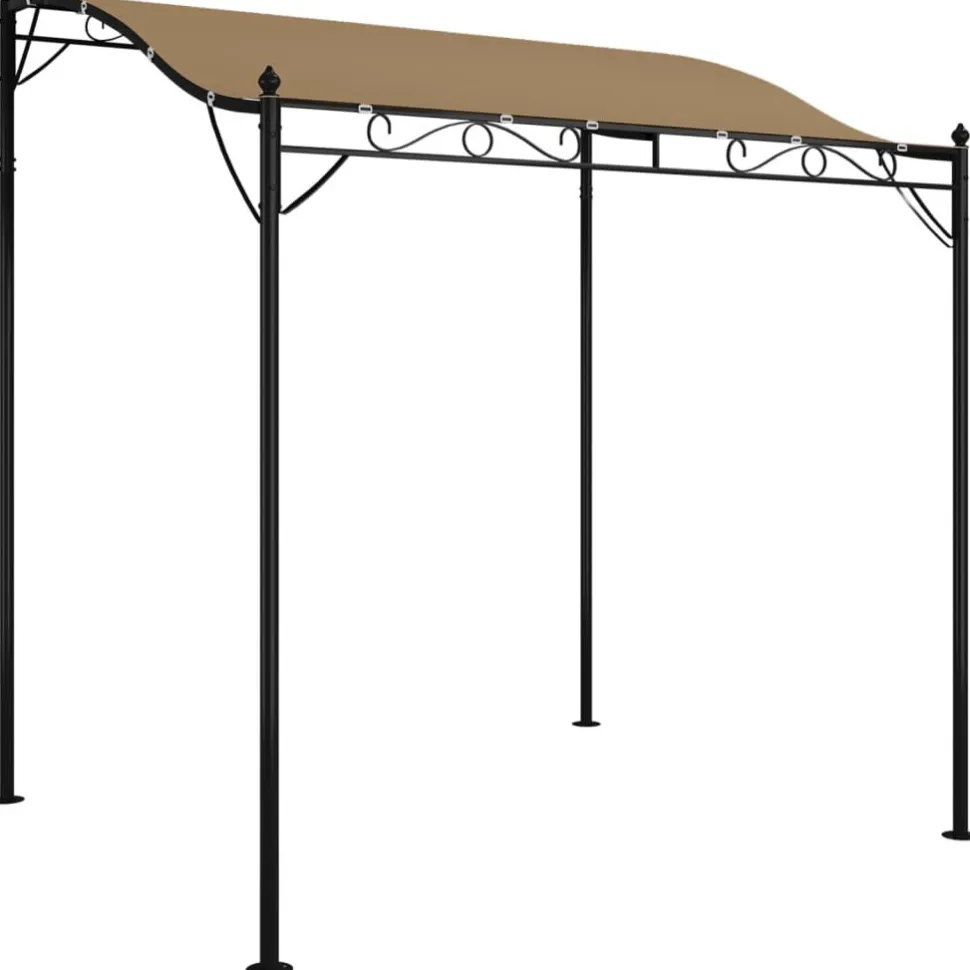 Katos taupe 2x2,3 m 180 g/m² kangas ja teräs