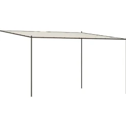 Katos valkoinen 4x4 m 180 g/m² kangas ja teräs