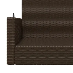 Keinupenkki musta polyrottinki 119x56x48 cm (65625)