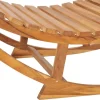 Keinuva aurinkotuoli 60x180x73 cm tiikki