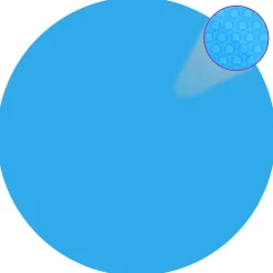 Kelluva pyöreä pe uima-altaan suoja 455 cm sininen