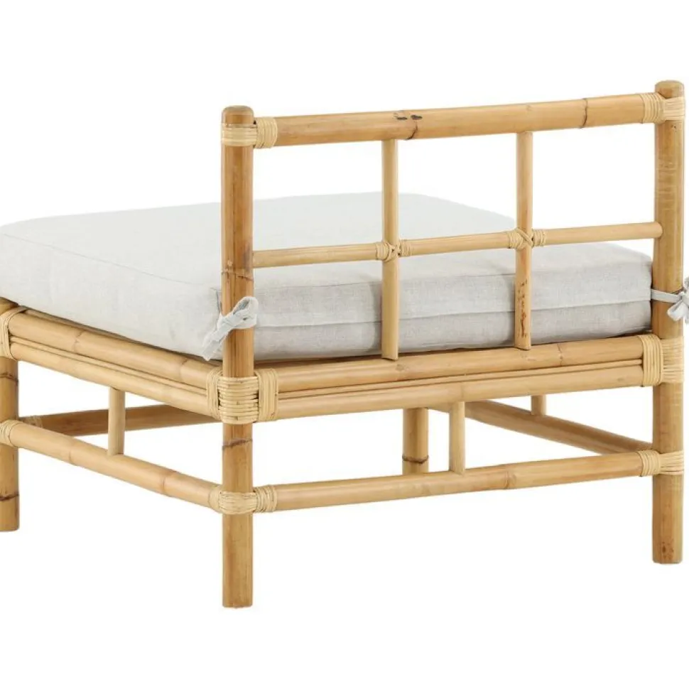 Keskimoduuli Venture Home Cane -sohvaan, luonnollinen bambu/vaaleanharmaa