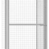 Kissahäkki 1,5x1,5x1,5 m galvanoitu teräs