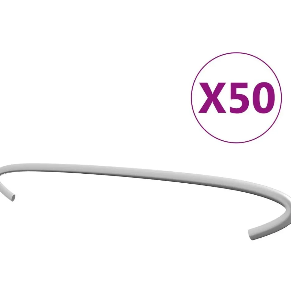 Kivikorien koukut 50kpl galvanoitu teräs 30cm