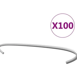 Kivikorien koukut 100kpl galvanoitu teräs 40cm