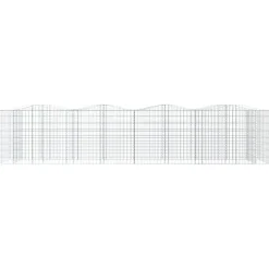 Kivikori/kukkalaatikko 200x50x100 cm galvanoitu rauta