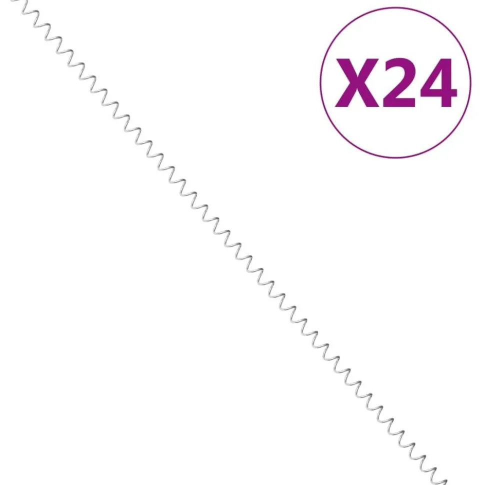 Kivikorispiraalit 24kpl galvanoitu teräs 100cm