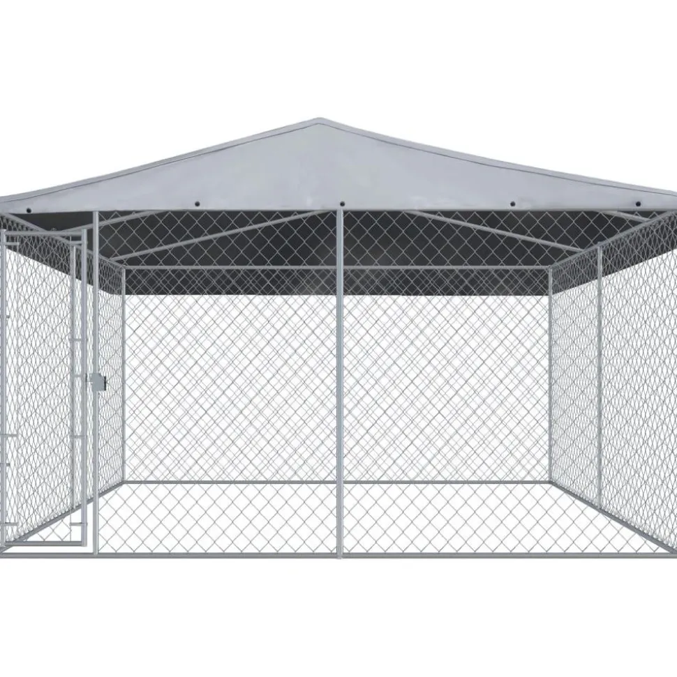 Koiratarha katoksella, 3,8x3,8x2,4m