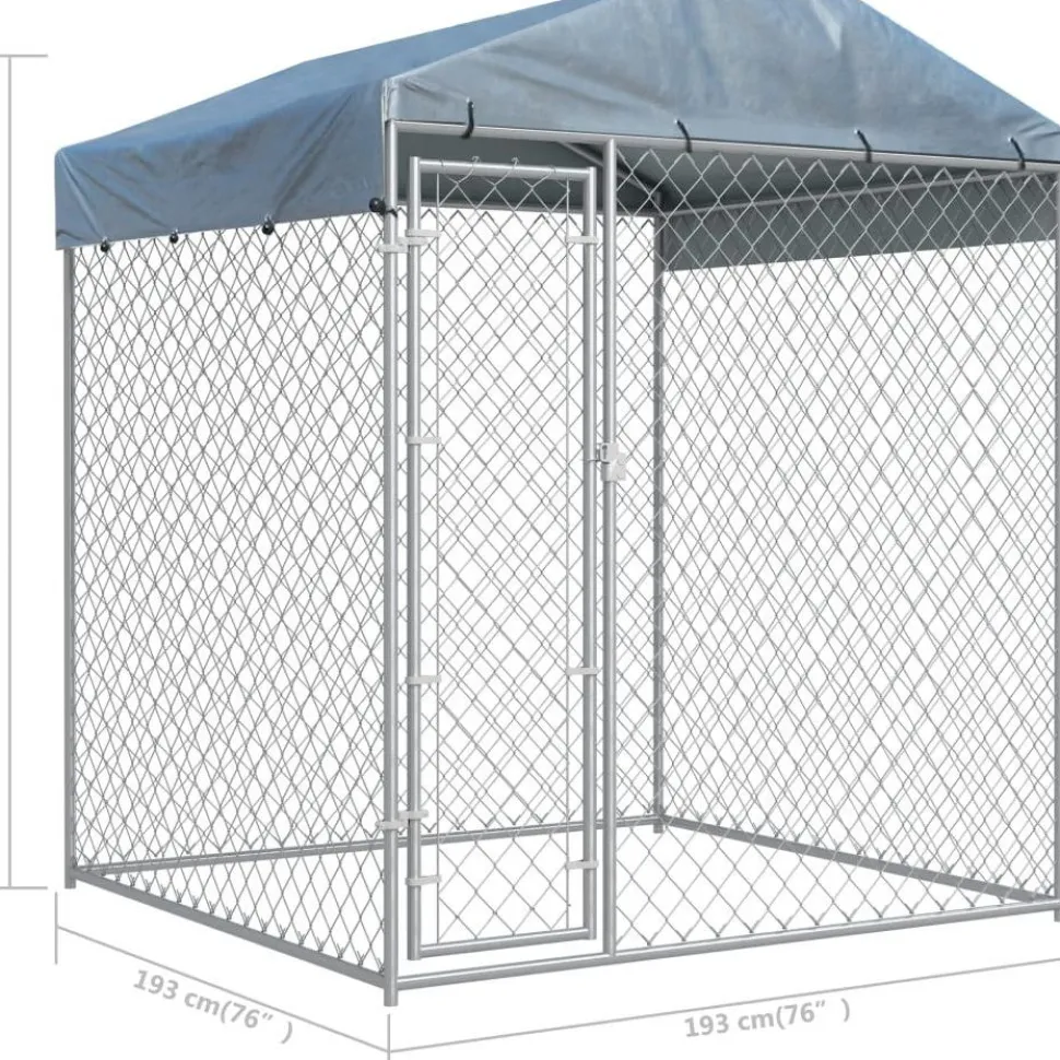 Koiratarha suojakatoksella, 2x2x2,1m