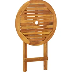 Kokoontaitettava 3-osainen puusarja, täysi/akaasiapuu, eri kokoja ja malleja (09142)