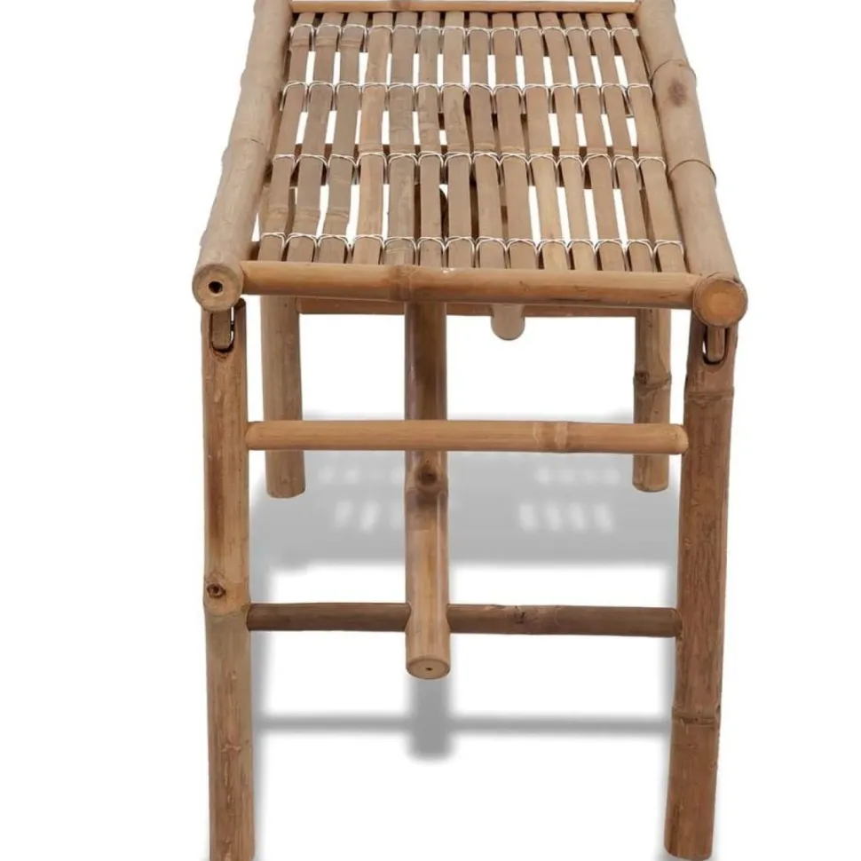 Kokoontaitettava puutarhapenkki 118 cm bambu