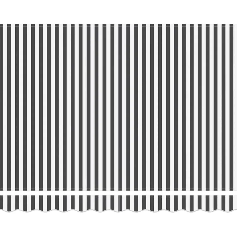 Käsin kelattava markiisi antrasiitti/valkoinen 300x250 cm (16038)