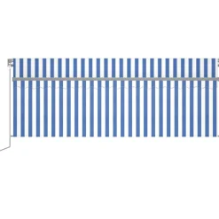 Käsin sisäänkelattava markiisi verhot/LED 3,5x2,5 m kerma