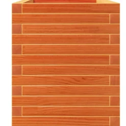 Kukkalaatikko puutarhaan vahanruskea 90x40x49,5 cm täysi mänty (47375)