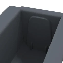 Kukkalaatikot eurolavoille 12 kpl harmaa 36x13,5x9,5 cm PP (18302)