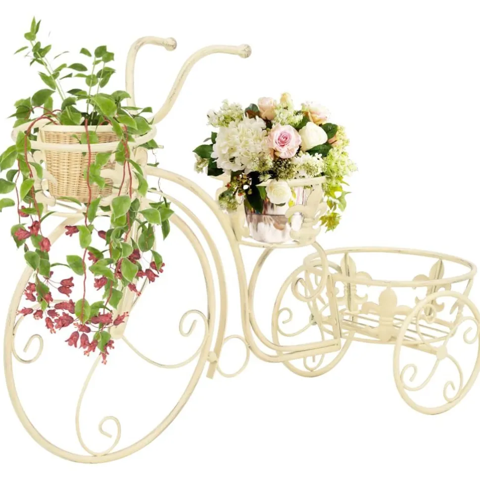 Kukkateline polkupyörän muotoinen vintagetyylinen metalli