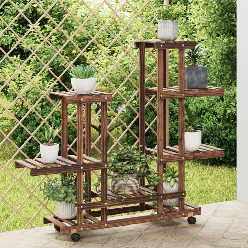 Kukkateline 81x25x75,5 cm, kuusta