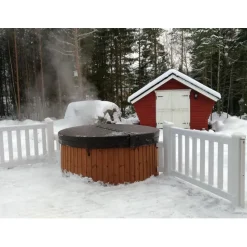 Kylpytynnyri kaasukamiinalla SpaDealers City-Palju Arctic 4-6 hlöä 1200l brown/azul blue