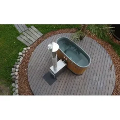 Kylpytynnyri Kirami Original Tiny S Cult-si, 1-2 hlöä, Thermowood/LightGray