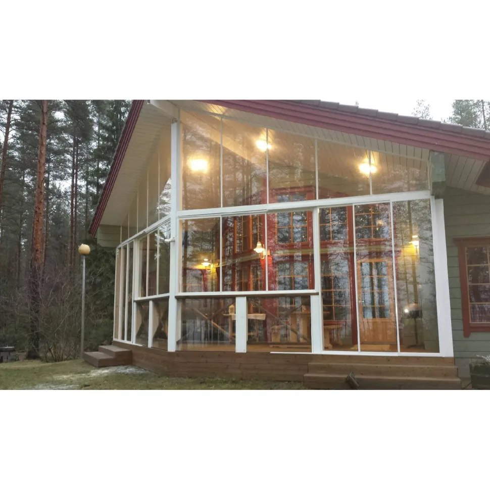 Lasiterassi Maakunnan lasi 6x3 6000x3000 mm eri värejä