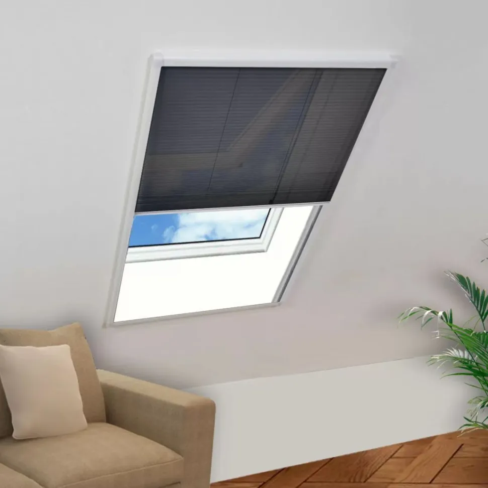 Laskostettu hyönteisverkko ikkunaan 60x80cm alumiini