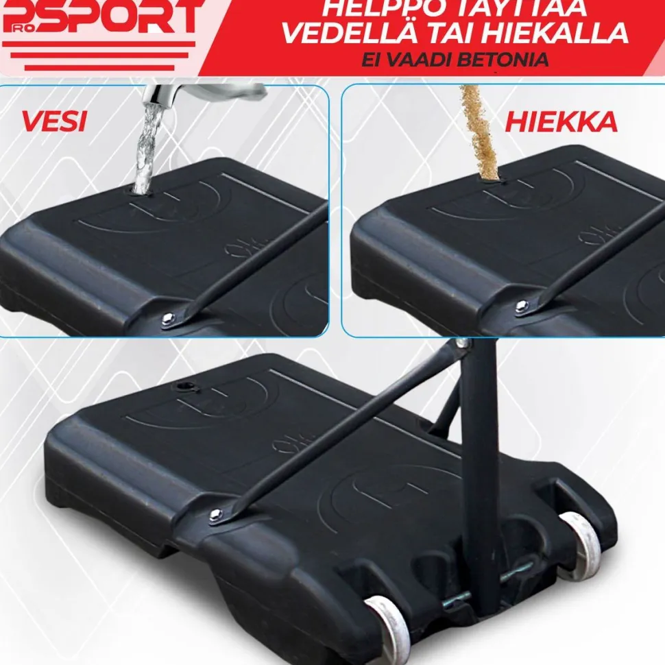 Lasten koripalloteline ProSport 1,6 - 2,1 m