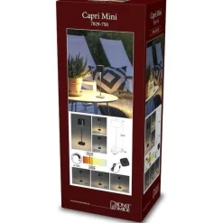 LED-pöytävalaisin Konstsmide Lounge Capri Mini, ladattava, eri värejä
