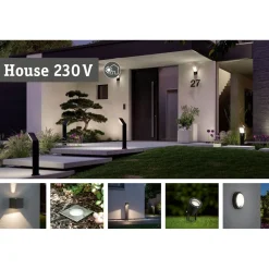 LED-terassivalaisin Paulmann House, IP67, 50mm, 3000K, 2W, 20lm, rst