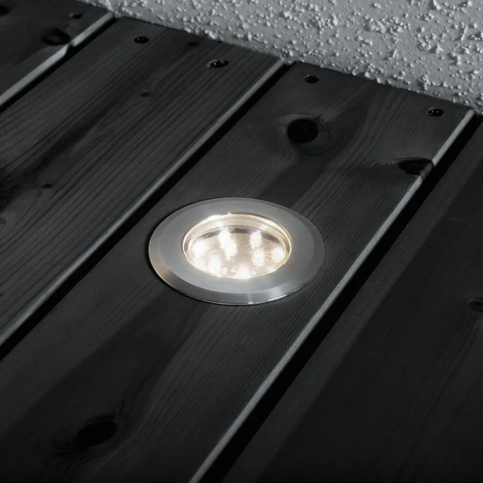 LED-terassivalaisinsarja Konstsmide Mini LED 7465-000 3x0.72W teräs 3-osainen