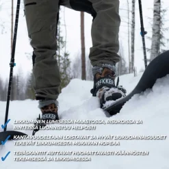 Liukulumikengät Trekker 130 cm + siteet
