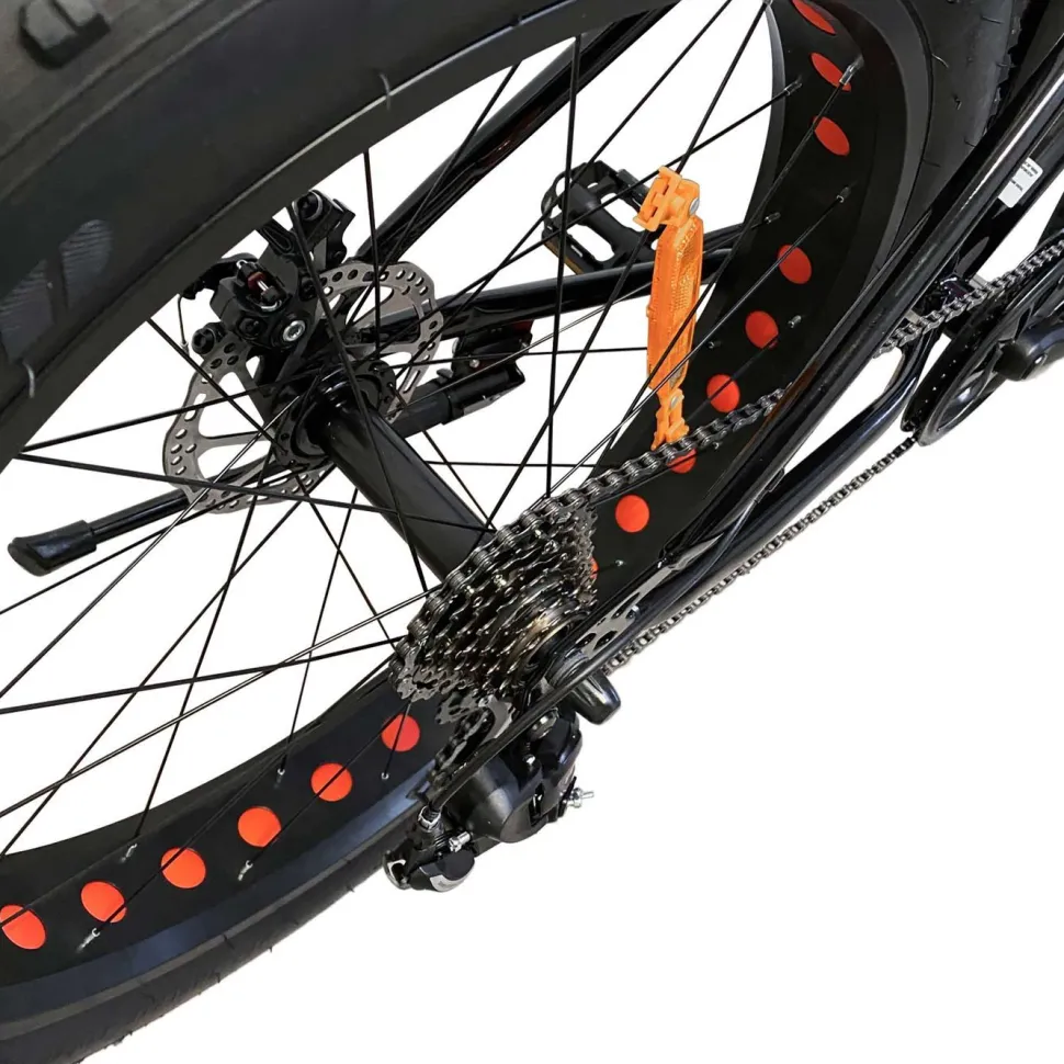 Maastopyörä Swoop Fatbike Tourer, 26x4", 7 vaihdetta, musta