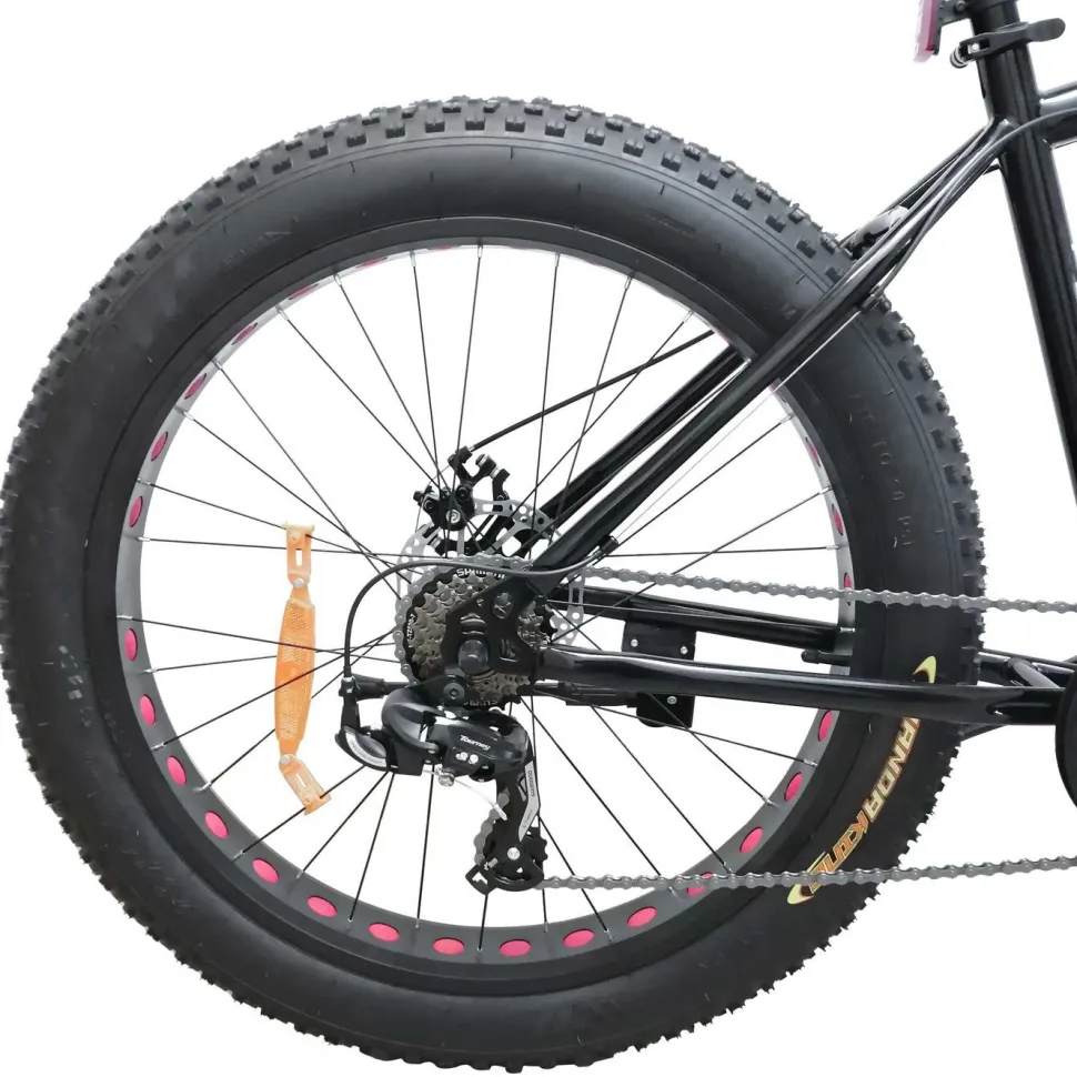 Maastopyörä Swoop Fatbike Tourer, 26x4", 7 vaihdetta, musta