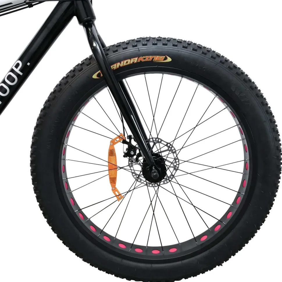 Maastopyörä Swoop Fatbike Tourer, 26x4", 7 vaihdetta, musta