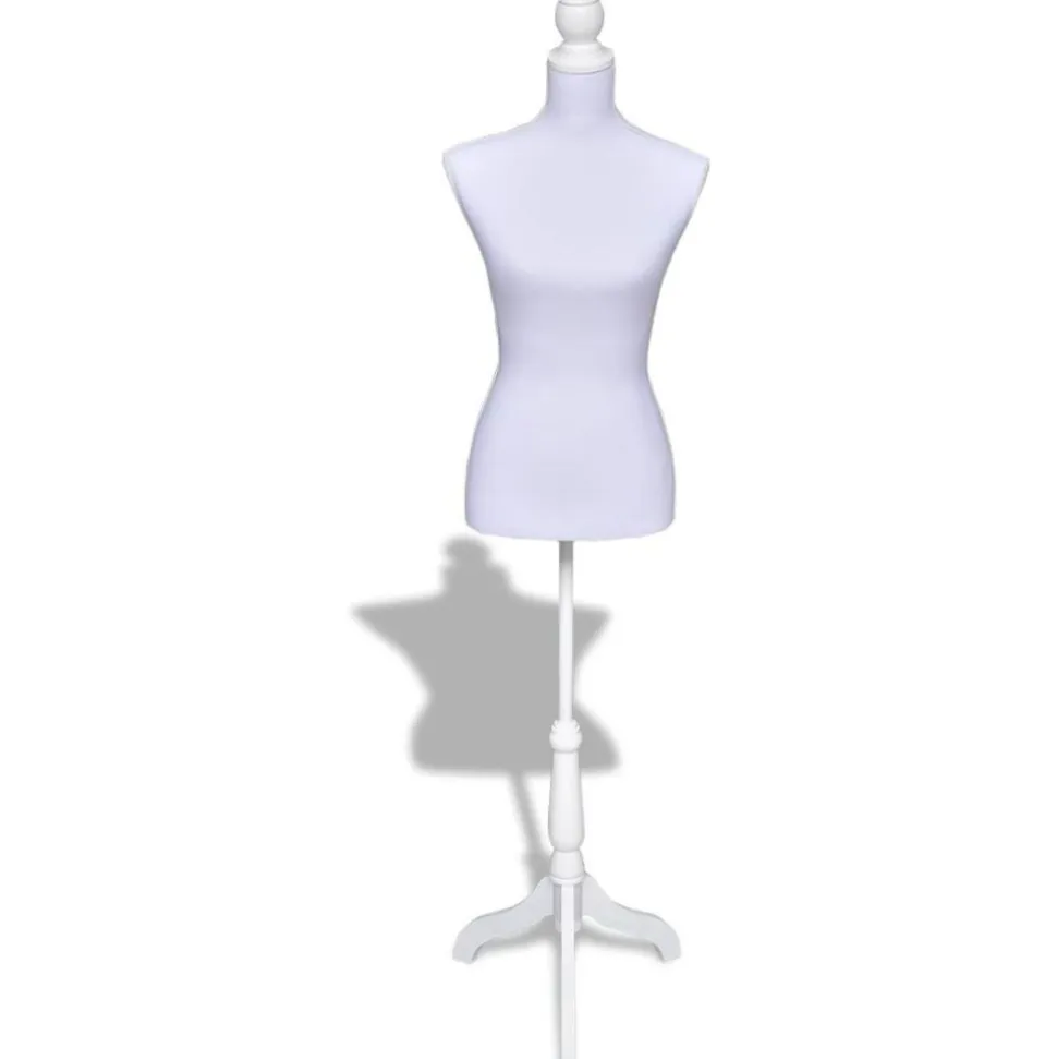 Mallinukke naisen torso valkoinen