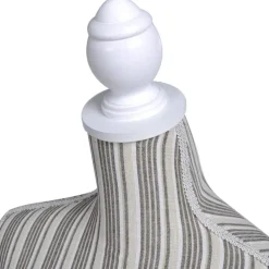 Mallinukketorso nainen raidallinen pellava