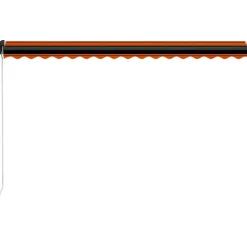 Manuaalisesti sisäänkelattava markiisi LEDillä 350x250 cm kermanvalkoinen