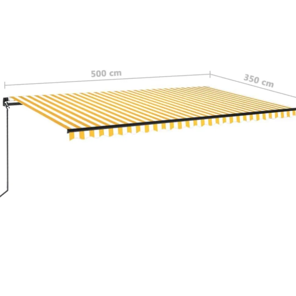 Manuaalisesti sisäänkelattava markiisi 1 300x250 cm sininen/valkoinen