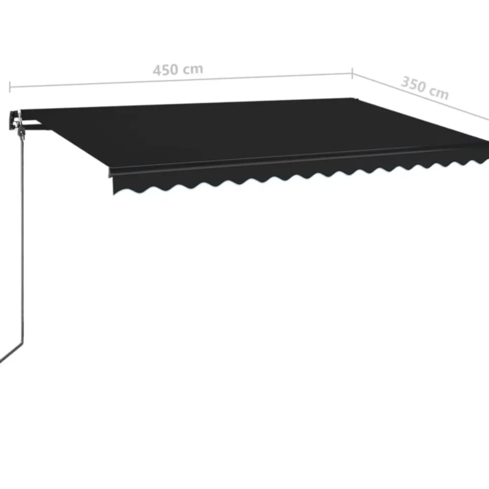 Manuaalisesti sisäänkelattava markiisi 1 300x250 cm sininen/valkoinen