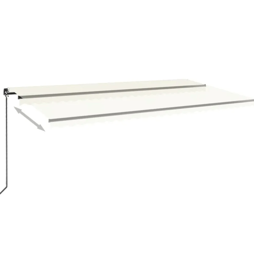 Manuaalisesti sisäänkelattava markiisi 1 300x250 cm sininen/valkoinen