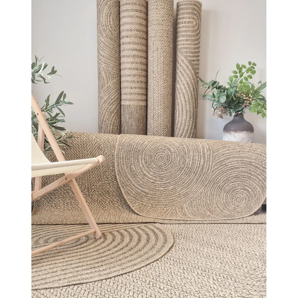 Matto Benina Natural Frame, sisä- ja ulkokäyttöön, ruskea, eri kokoja