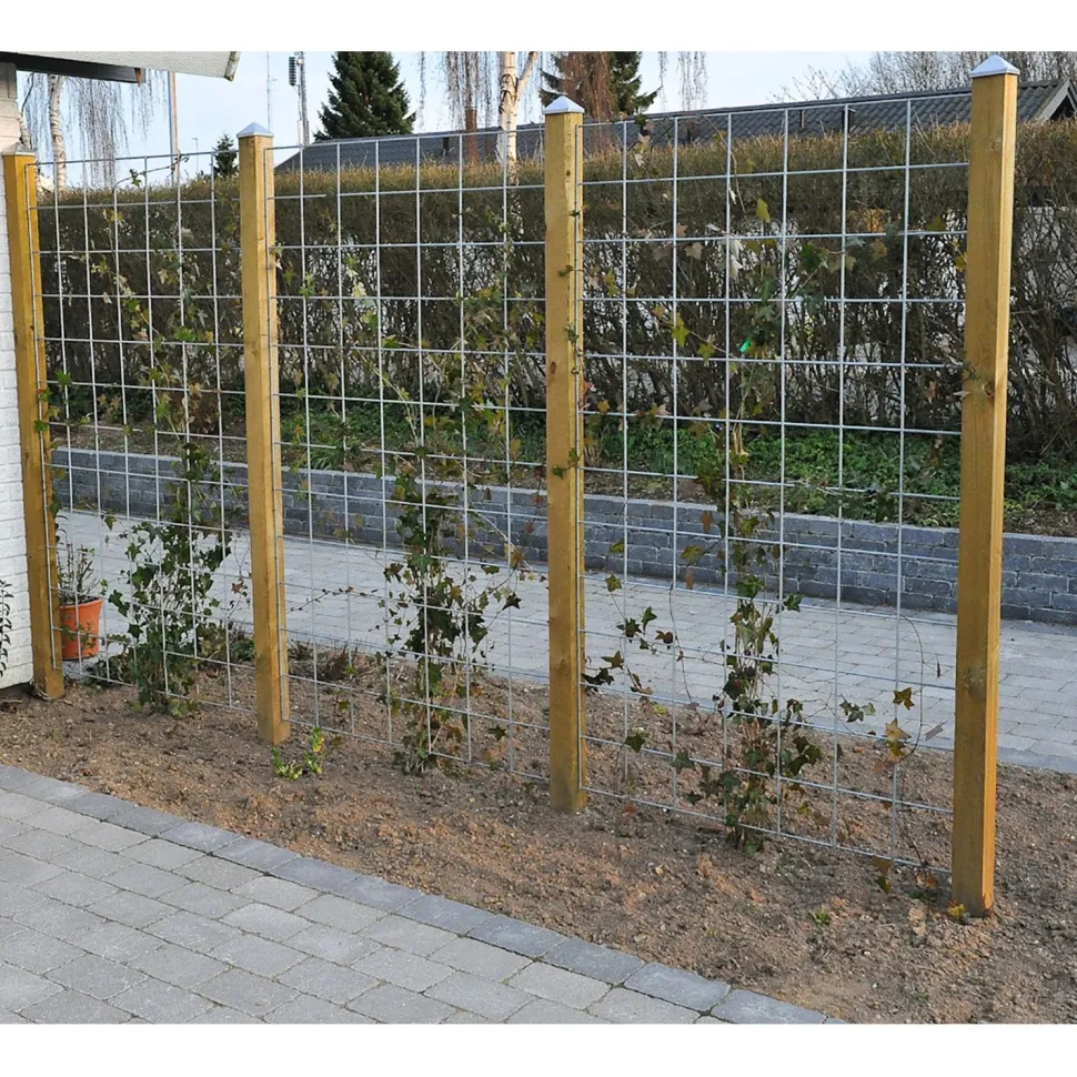 Metalliverkkopaneeliaidan lisäosa Hortus musta sis, tolppa paneeli ja kiinnikkeet