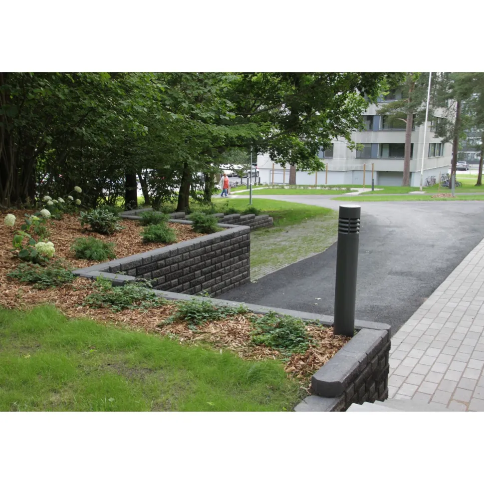 Muurikivi Beto-vallimuuri kansipari 560x200x100 mm musta