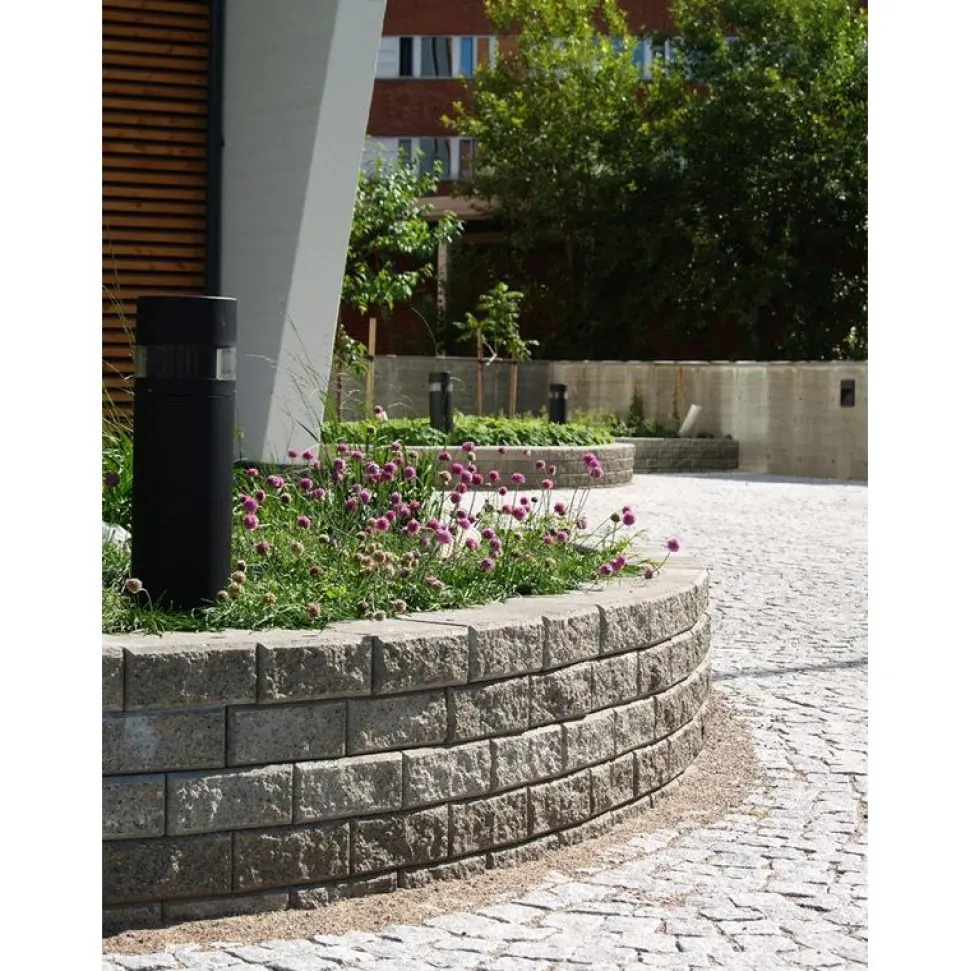 Muurikivi Rudus Muurikko kansikivi 235x235x100 mm sileä harmaa